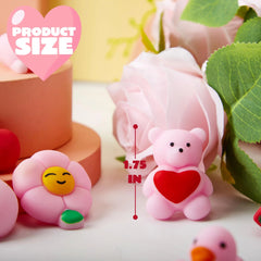Valentine's Day Mochi Squishy Toys - 36 Pack