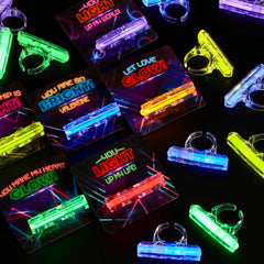 36 Valentine's Day Gift Cards with Glow-in-the-Dark Rings