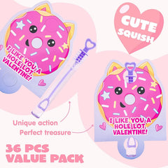 36 Unicorn Bubble Wands with Valentine's Day Cards for Kids - Classroom Exchange Gifts