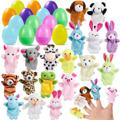 36-Piece Animal Finger Puppets with Easter Eggs