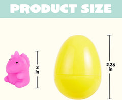 36-Pack Dinosaur Squishy Toys in Prefilled Easter Eggs