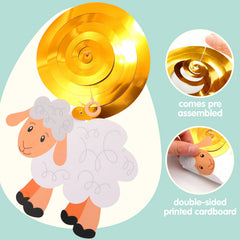 36 Pcs Easter Foil Swirl Hanging Decor for Party & Home