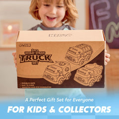 3 Pack Trucks for Toddlers - Includes Garbage Truck