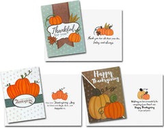 Thanksgiving Pumpkin Greeting Cards, 36 Pack