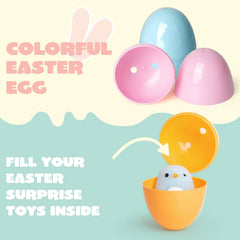 100PCS Pastel Easter Egg Shells Bulk for Easter Hunt 2.3"