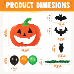 Halloween Pumpkin Carving Decorations Kit with Pumpkin