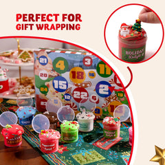 Dessert Slime Advent Calendar - 24 Days Christmas Countdown Kit