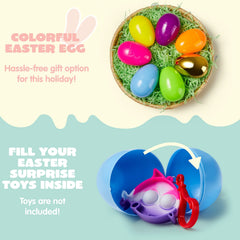 50 Large Empty Eggshells for Easter Egg Hunt (3.15 Inches)