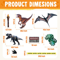 Halloween Dinosaur Park Theme Car Sticker Kit Trunk or Treat Decorations