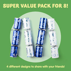 8-Pack 10-Inch Snowflake Christmas Party Favors (No-Snap)