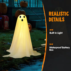 6-Pack Halloween Outdoor Ghost Pathway Lights