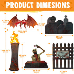 Halloween Cemetery Trunk-or-Treat Car Decoration Kit
