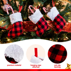 24 PCS 5 Inch Mini Christmas Stockings