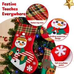 3-Piece Set of 18-Inch Christmas Stockings