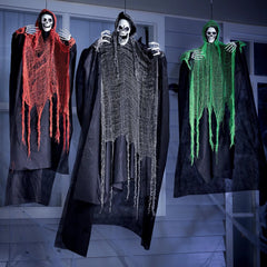 3 Pcs Halloween Hanging Grim Reapers - One 67in & Two 47in