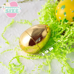 44-Piece 3.15-Inch Printed Easter Eggs Set with 8 Golden Eggs for Egg Hunt