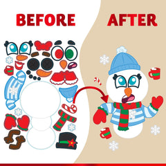 Christmas Make-A-Face Sticker: Create Your Own Arts & Crafts