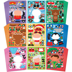 Christmas Make-A-Face Sticker: Create Your Own Arts & Crafts
