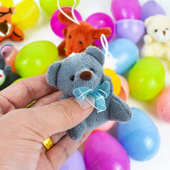 48-Pack Animal Plush Toys in Prefilled Easter Eggs