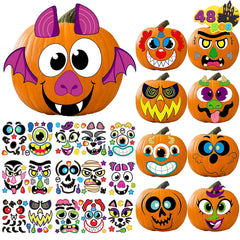 48 Pcs Halloween Pumpkin Stickers
