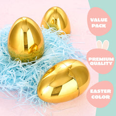 6 Gold Jumbo Easter Eggs (10 inch)
