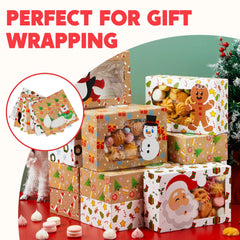 24-Pack Christmas Cookie Boxes with Window