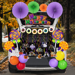 Halloween Lollipop Candy Car Decor Stickers for Trunk or Treat