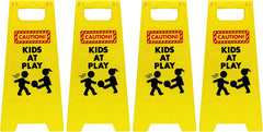 4-Pack Caution: Kids at Play Warning Signs