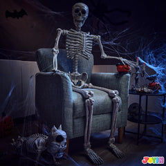 5.6 ft Life Size Full Body Skeleton with Realistic Bones and Posable Joints