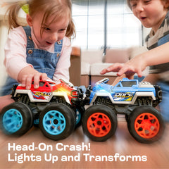 2 Pack Smash and Bump Monster Truck Toys