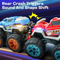 2 Pack Smash and Bump Monster Truck Toys