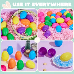 500 Bright Plastic Easter Eggs (3.15 in) for Easter Egg Hunts