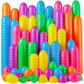 500 Bright Color Plastic Fillable Easter Eggs for Easter Egg Hunt Party Favors