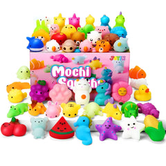 50 Mini Mochi Party Favors for Kids Classroom Prizes