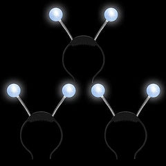 LED Martian Head Bopper (Silver) - 3 Pack