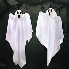 2 Pack 27.5" Halloween Hanging Ghosts Outdoor Decoration