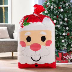 56x36 Inch Jumbo Christmas Santa Plastic Gift Wrapping Bag
