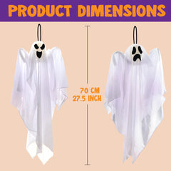 1 PC 27.5" Halloween Hanging Ghosts Decorations Outdoor