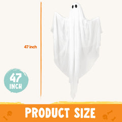 47-Inch Halloween Hanging Light-Up Ghost