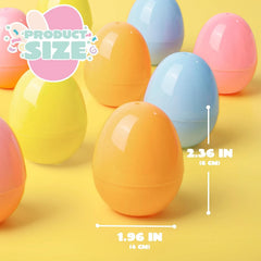 100PCS Pastel Easter Egg Shells Bulk for Easter Hunt 2.3"
