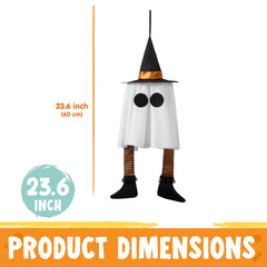 23.6" 3PCS Halloween Hanging Ghost Decorations for Outdoor Use