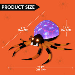 8 FT Giant Spider Halloween Inflatable Outdoor Decoration