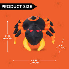 4FT Halloween Inflatable Spider with Remote Control