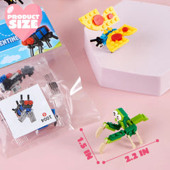 24 Pack Valentine's Day Building Block Gift Cards for Party Favors