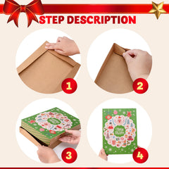 12-Pack Christmas Shirt Gift Boxes with Lids for Presents