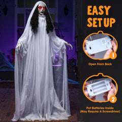 67" Halloween Outdoor Life-Size Bride Decoration