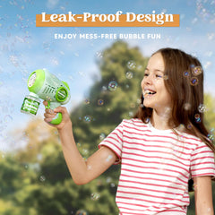 2-Pack Light-Up Automatic Bubble Guns with 4 Bottles of Bubble Solution