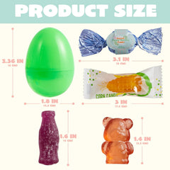 24 Pack Easter Candy-Filled Plastic Eggs