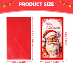 30 Christmas Classic Money Cards with Envelopes