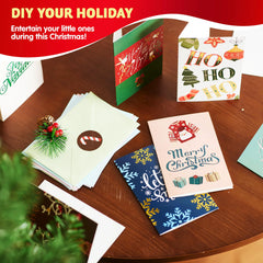 24 Pack Christmas Cards with Envelopes and Stickers